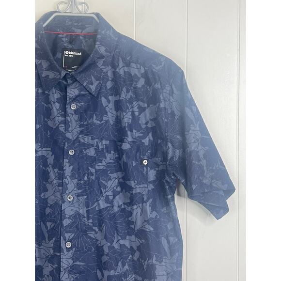 Marmot Syrocco Short-Sleeve Button Up Men's Shirt Size Large - Picture 6 of 13